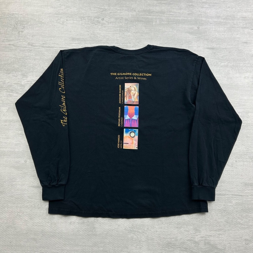 Vintage The Gilmore Collection Long Sleeve Shirt‎ Size XL Black Artist Series